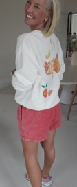 APEROL SPRITZ cotton sweatshirt white