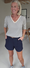 ANNAH tailored shorts navy