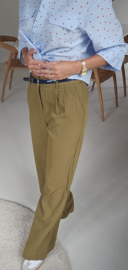 AGATA loose wide leg pants khaki