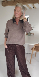 CAMILLA shirt knit taupe