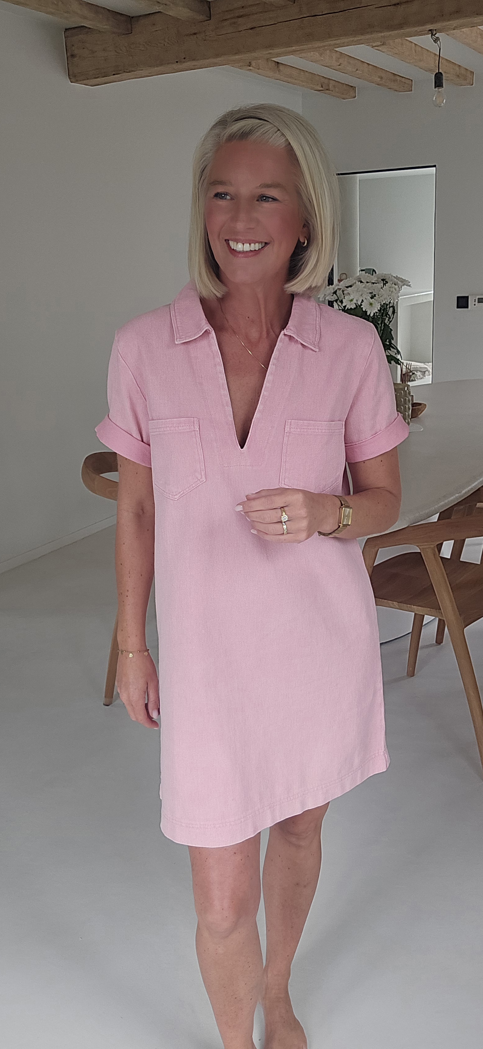 THE PERFECT JEANS 2 dress soft pink