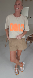 CIAO cotton T-shirt beige