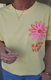 HAPPY T-shirt yellow