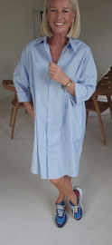 AUDREY shirt dress soft blue