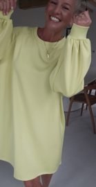 ARIEL sweatshirt dress yellow