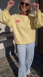 PERFECT sweatshirt pastel yellow