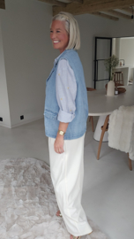 GOLDEN HEARTS shirt striped blue