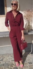 ANNA jumpsuit burgundy