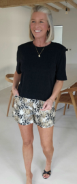 DARCEY shorts black silver gold
