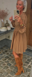 JAYLIN viscose dress camel
