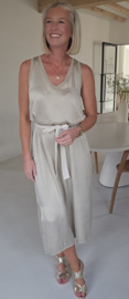 ADRIAN maxi satin dress champagne