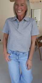 SYLLA polo T-shirt grey