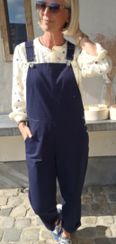 BETTINA cotton dungaree navy