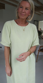 MANDIE soft velvet maxi dress pastel mint