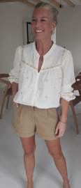 JOHANNA cotton linen blouse