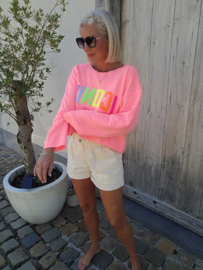 ICONIC sweatshirt neon pink