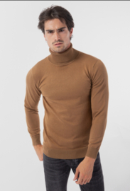 BRENT soft turtleneck pullover camel