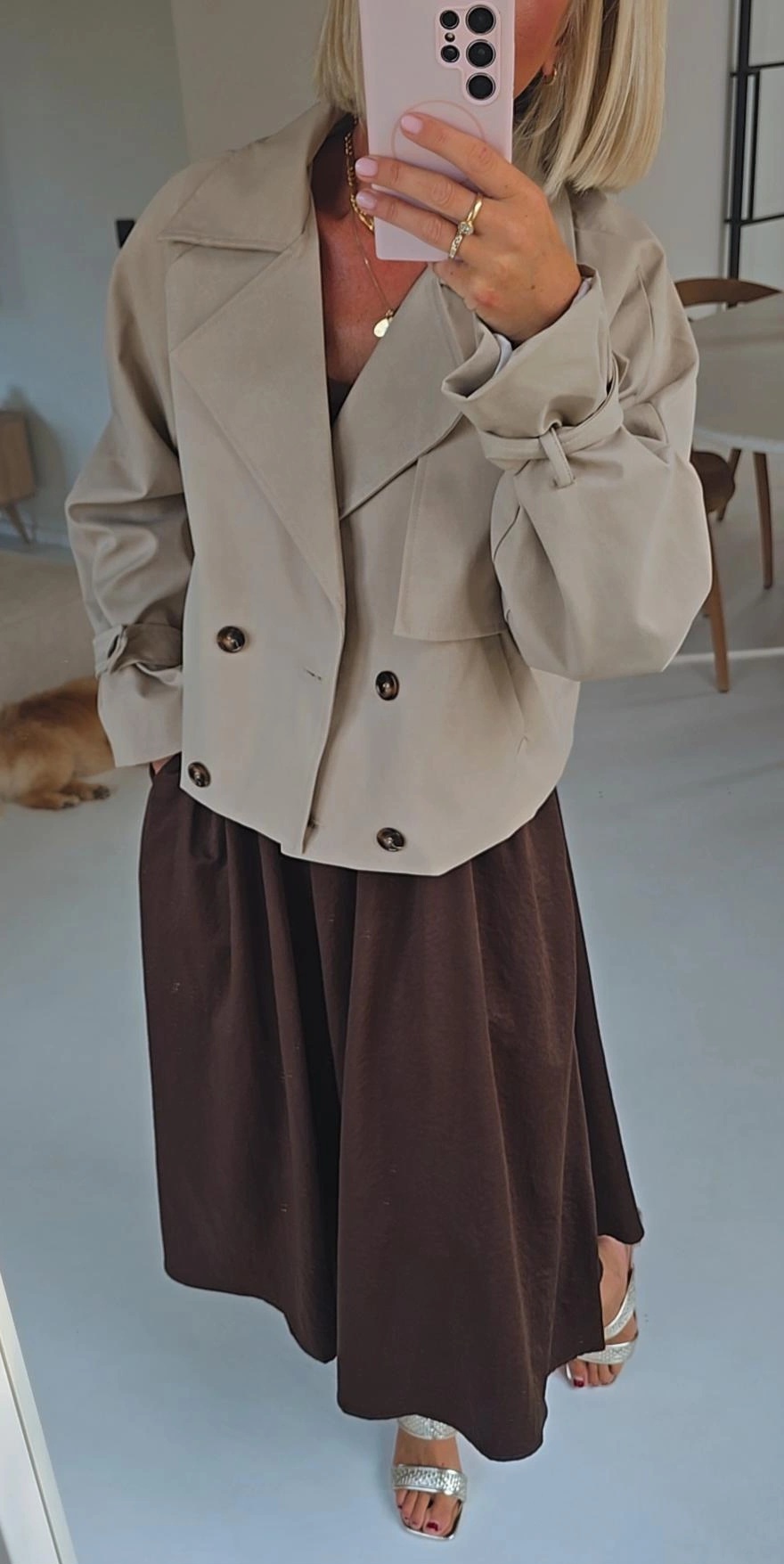 NINNE short trench beige