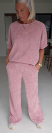MANDI velvet set soft pink