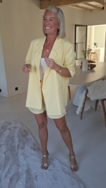 FAY short-sleeved blazer yellow