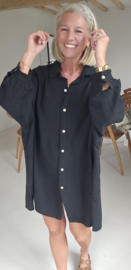 AMALFI tetra shirt dress black