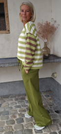 LOE wide leg jogger pants olive