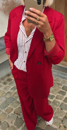 LOUAN suit blazer cherry red