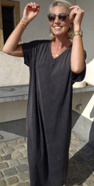 MADLINE T-shirt dress washed black