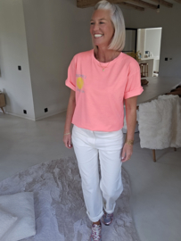 L'AMOUR AU SOLEIL tee neon peach