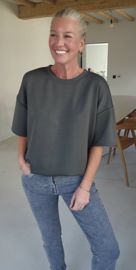 STANNIE short-sleeved sweatshirt khaki