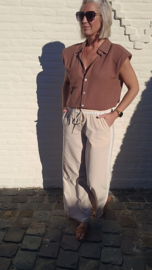 SAVANNAH linen pants beige