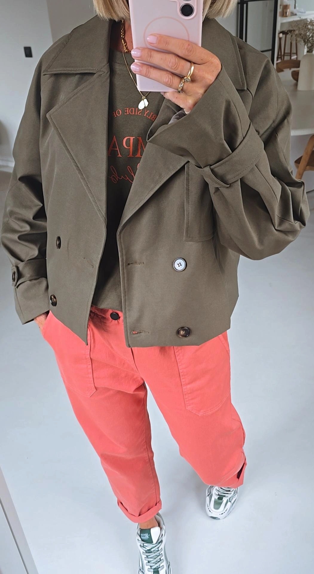 NINNE short trench khaki