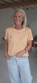 COFFEE LOVER T-shirt soft peach