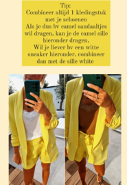 BUYorCRY suit yellow shorts