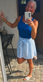 BASIC cotton top royal blue