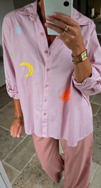 LENA cotton shirt powder pink