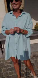 AMALFI tetra shirt dress pastel mint