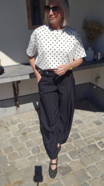 BREEZY DOTS top white