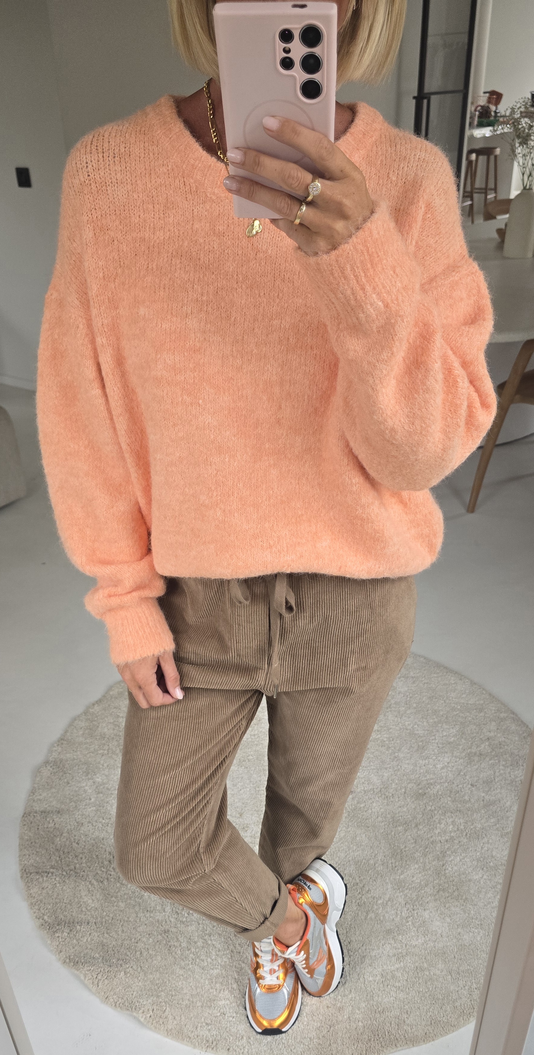 BEZIERS soft knit fresh peach