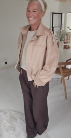 VIVI suede jacket beige