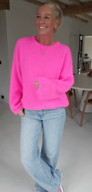 CHARLIZE supersoft knit neon pink