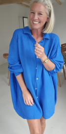 AMALFI tetra shirt dress kobalt blue