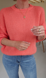 CINDY short-sleeved knit coral