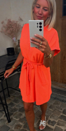MIA basic dress flashy coral
