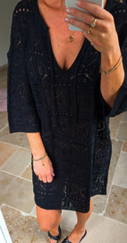 IBIZA crochet dress black