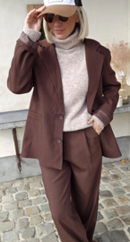 COLETTE suit pants chocolat
