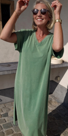 MADLINE T-shirt dress washed green