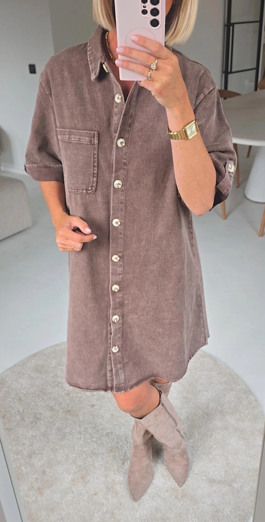 THE PERFECT JEANS 3 dress chocolat