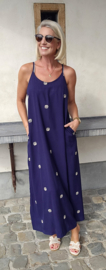 ELOISE maxi viscose dress navy