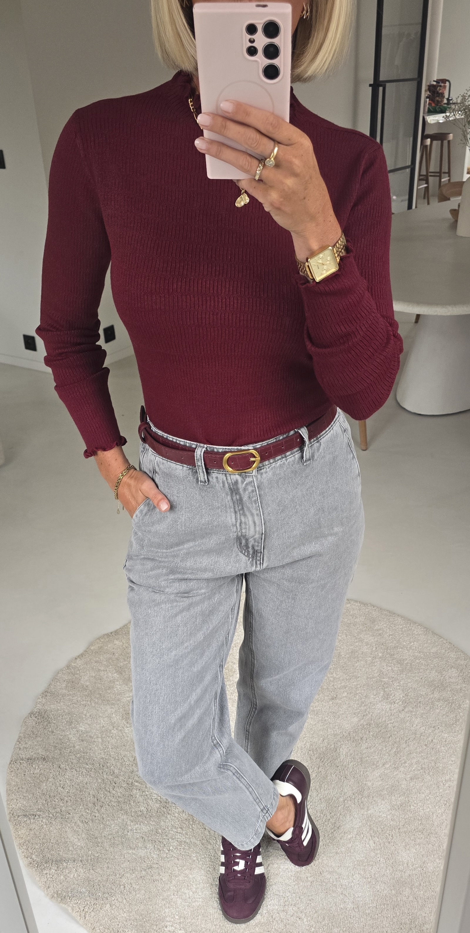 SOFTIE softest longsleeve burgundy